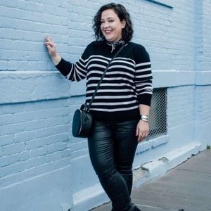 ASOS Striped Cashmere Sweater XL 14